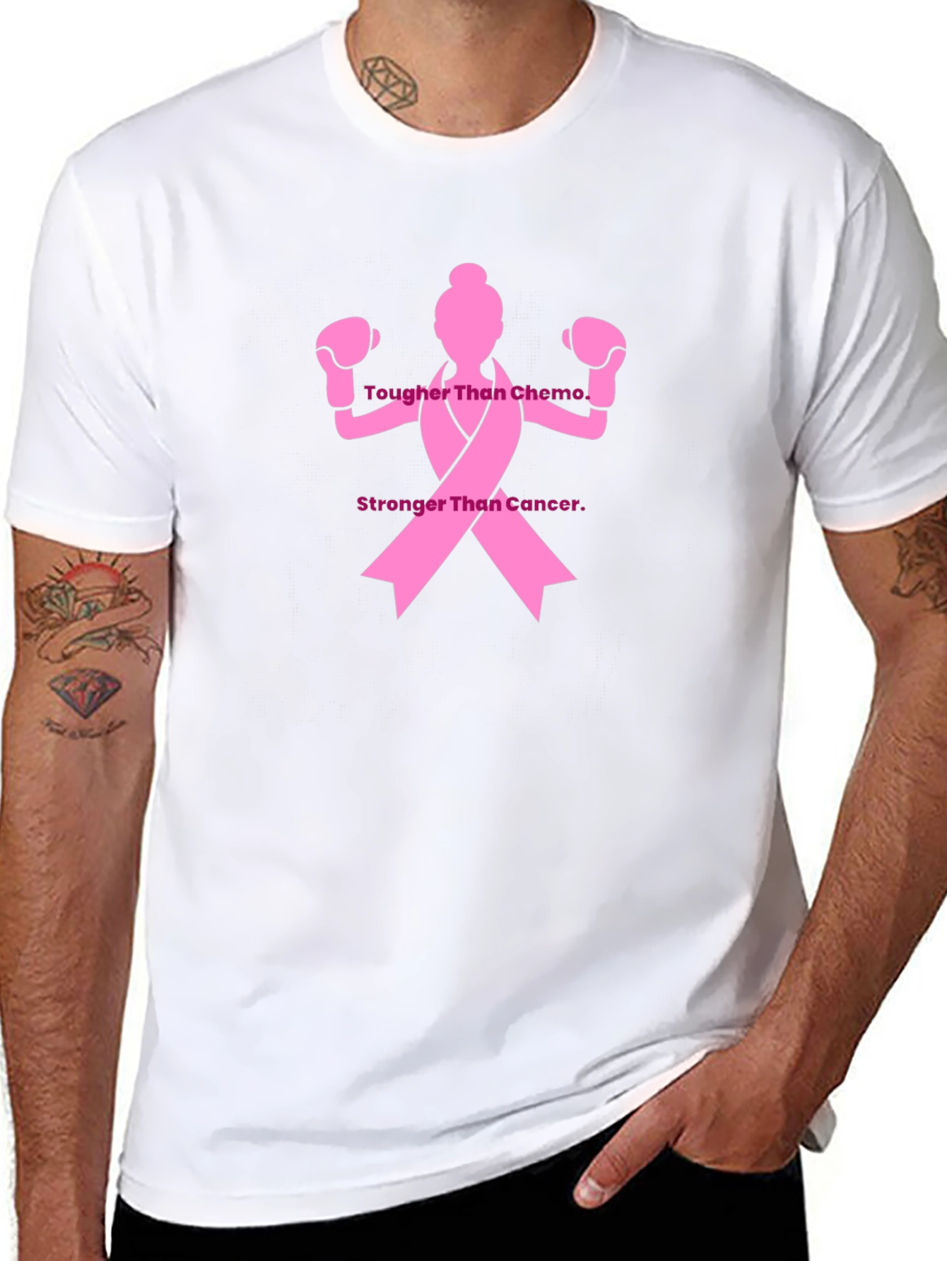 Tougher Than Chemo T-Shirt - Cancer Awareness