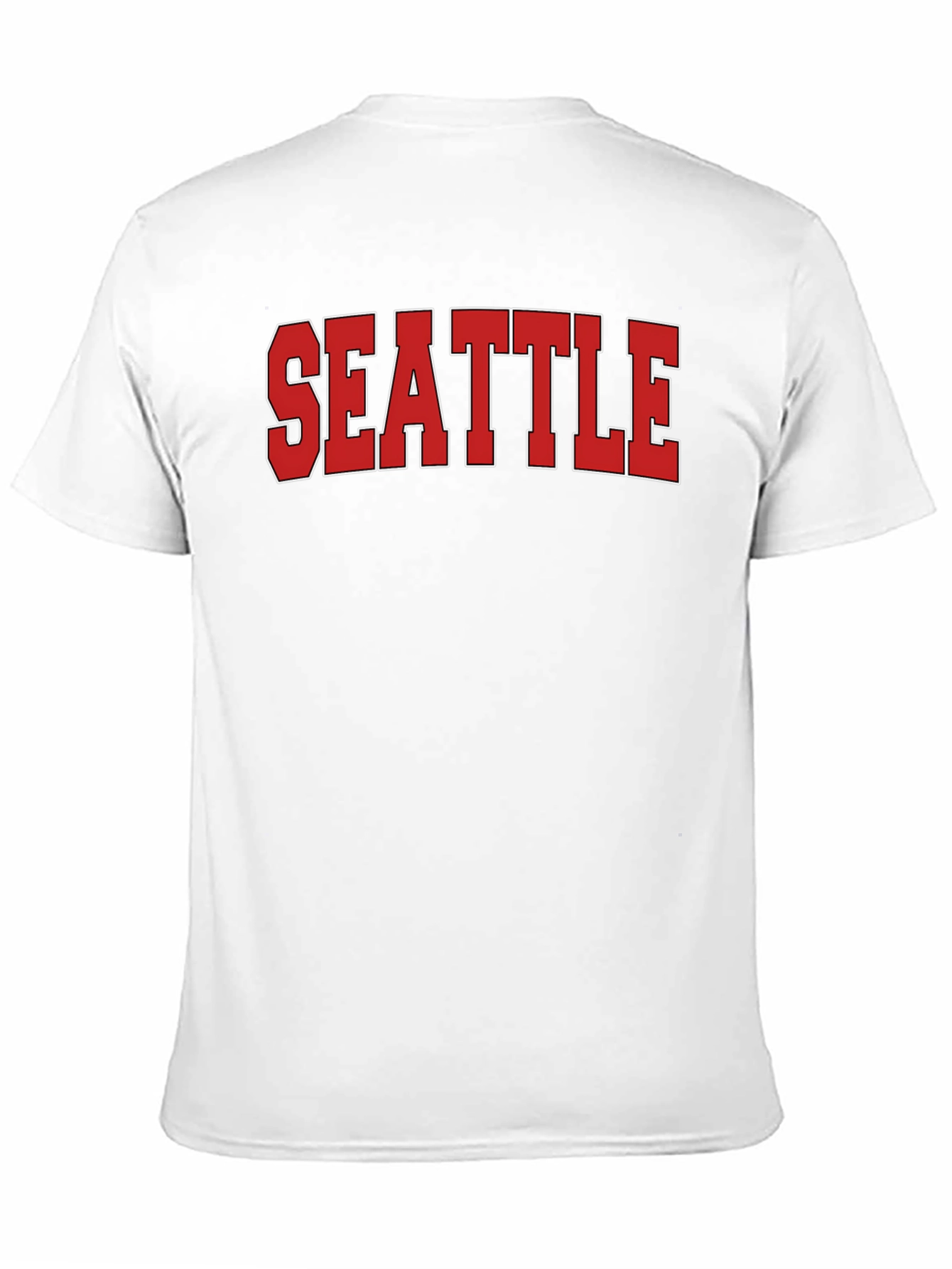 Seattle Graphic T-Shirt - Bold Red Lettering