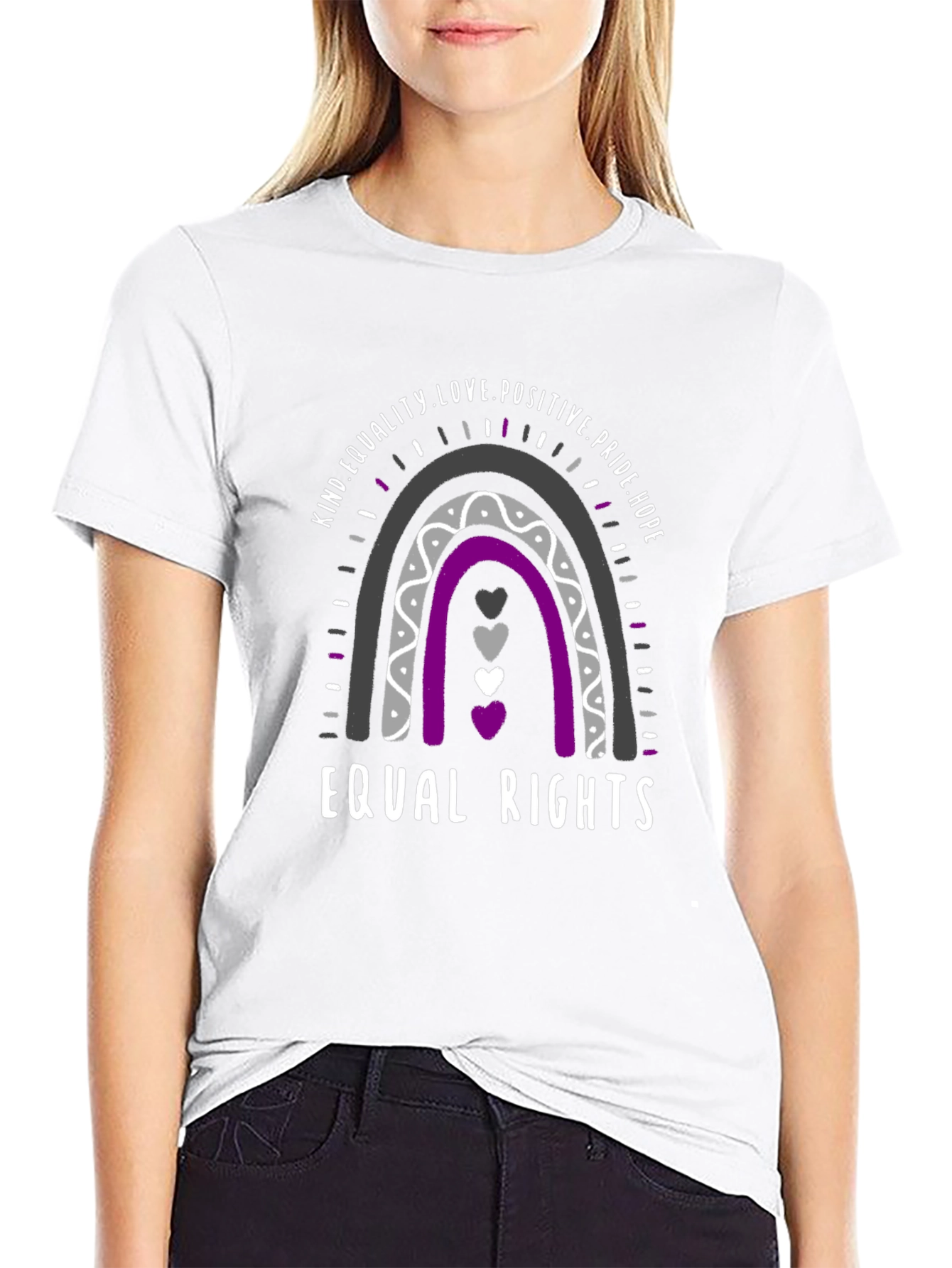 Equal Rights Rainbow Graphic Tee