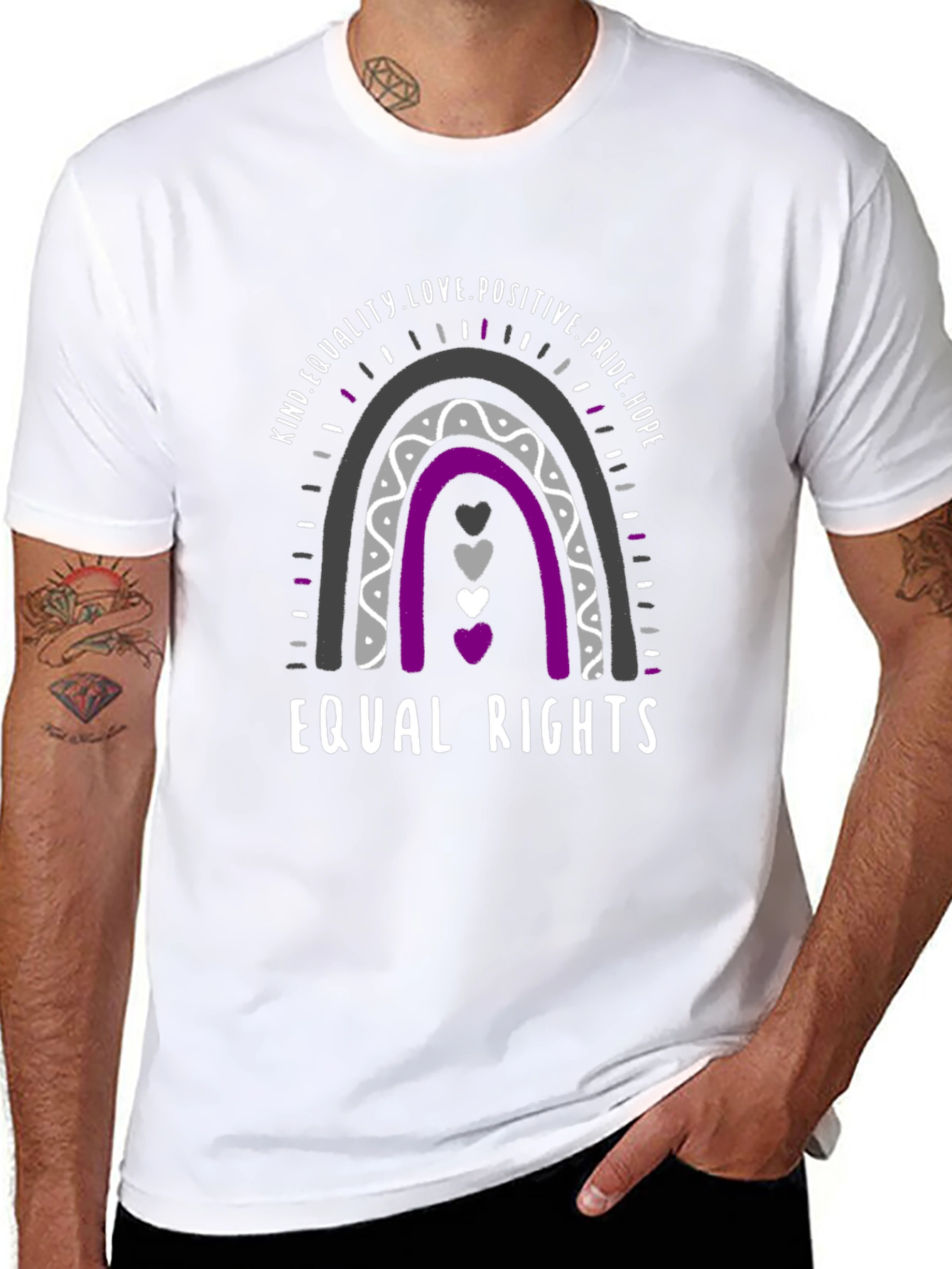 Equal Rights Rainbow Graphic Tee
