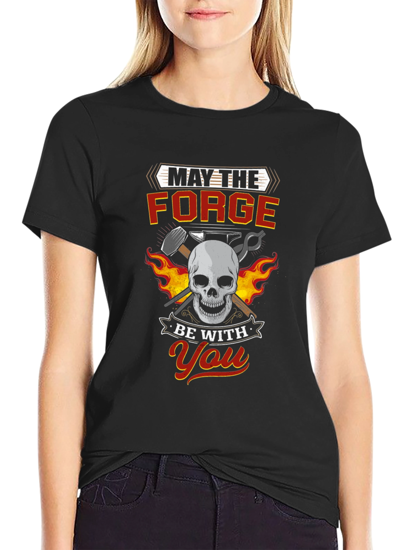 May The Forge Be With You Skull T-Shirt