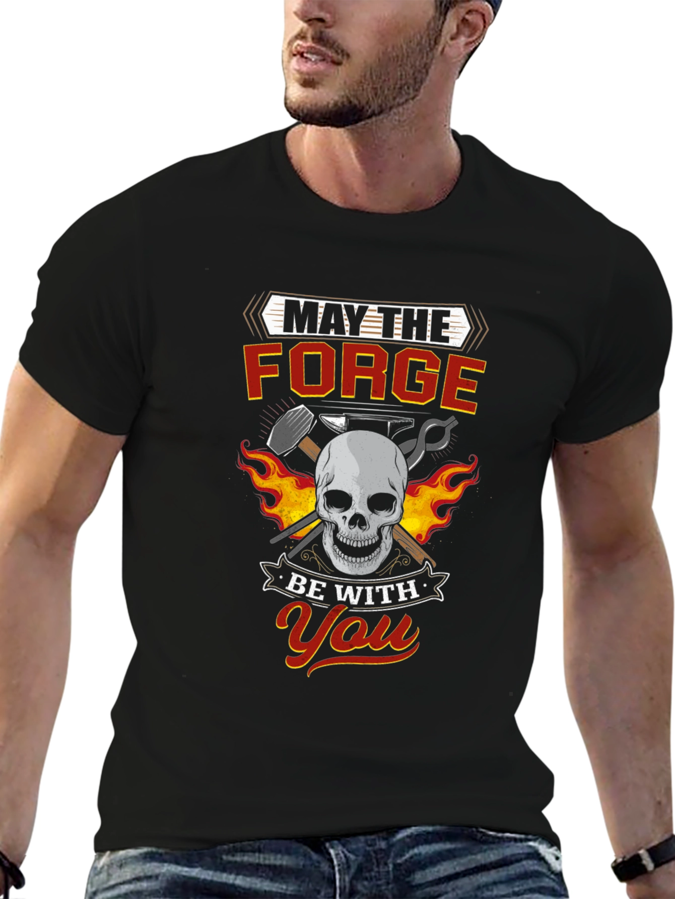 May The Forge Be With You Skull T-Shirt