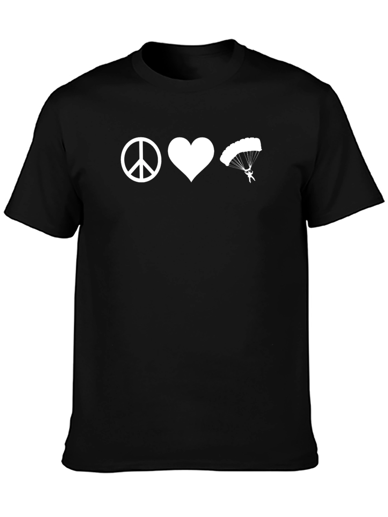 Peace Love Paragliding Graphic T-Shirt