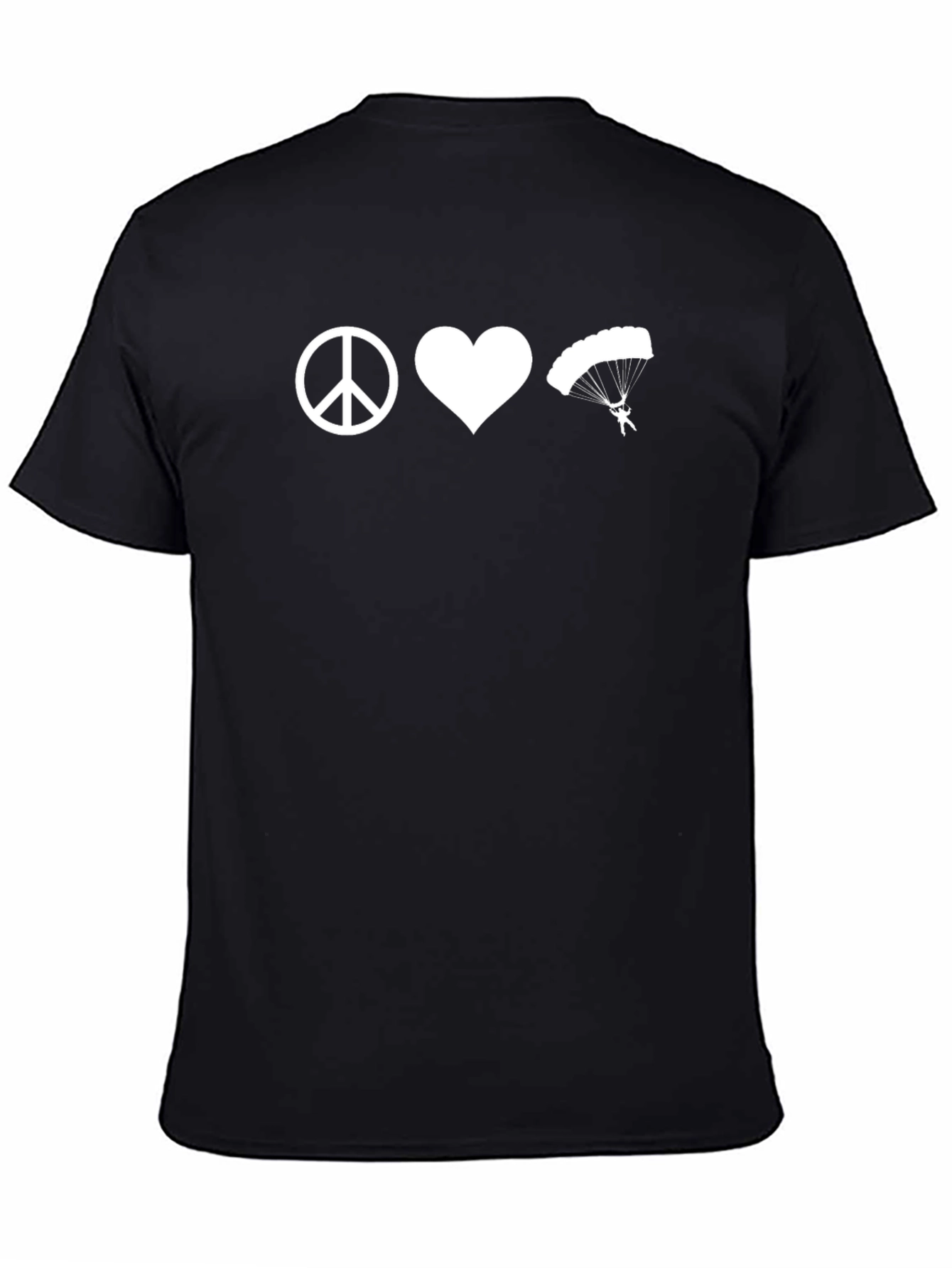 Peace Love Paragliding Graphic T-Shirt