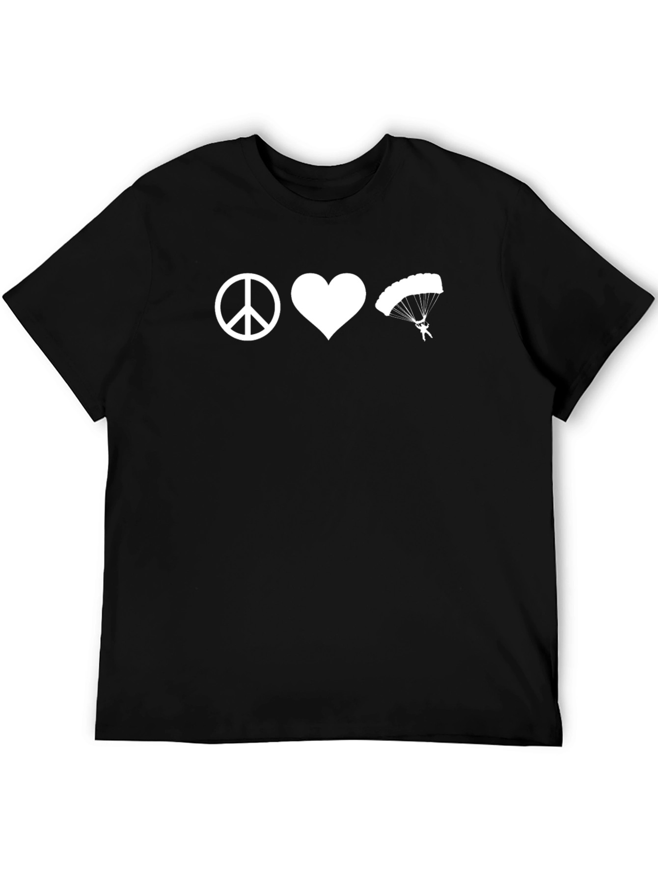 Peace Love Paragliding Graphic T-Shirt