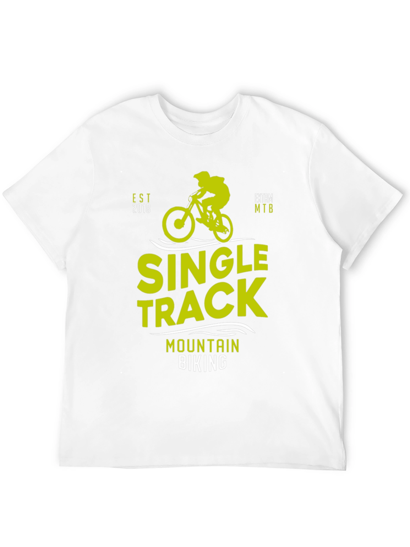Single Track Mountain Biking Graphic Tee
