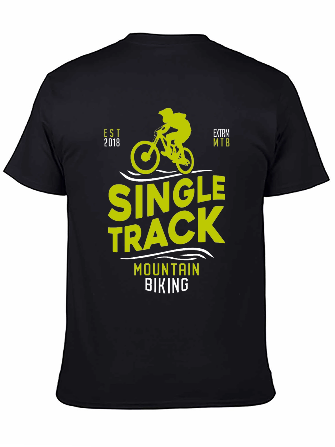 Single Track Mountain Biking Graphic Tee