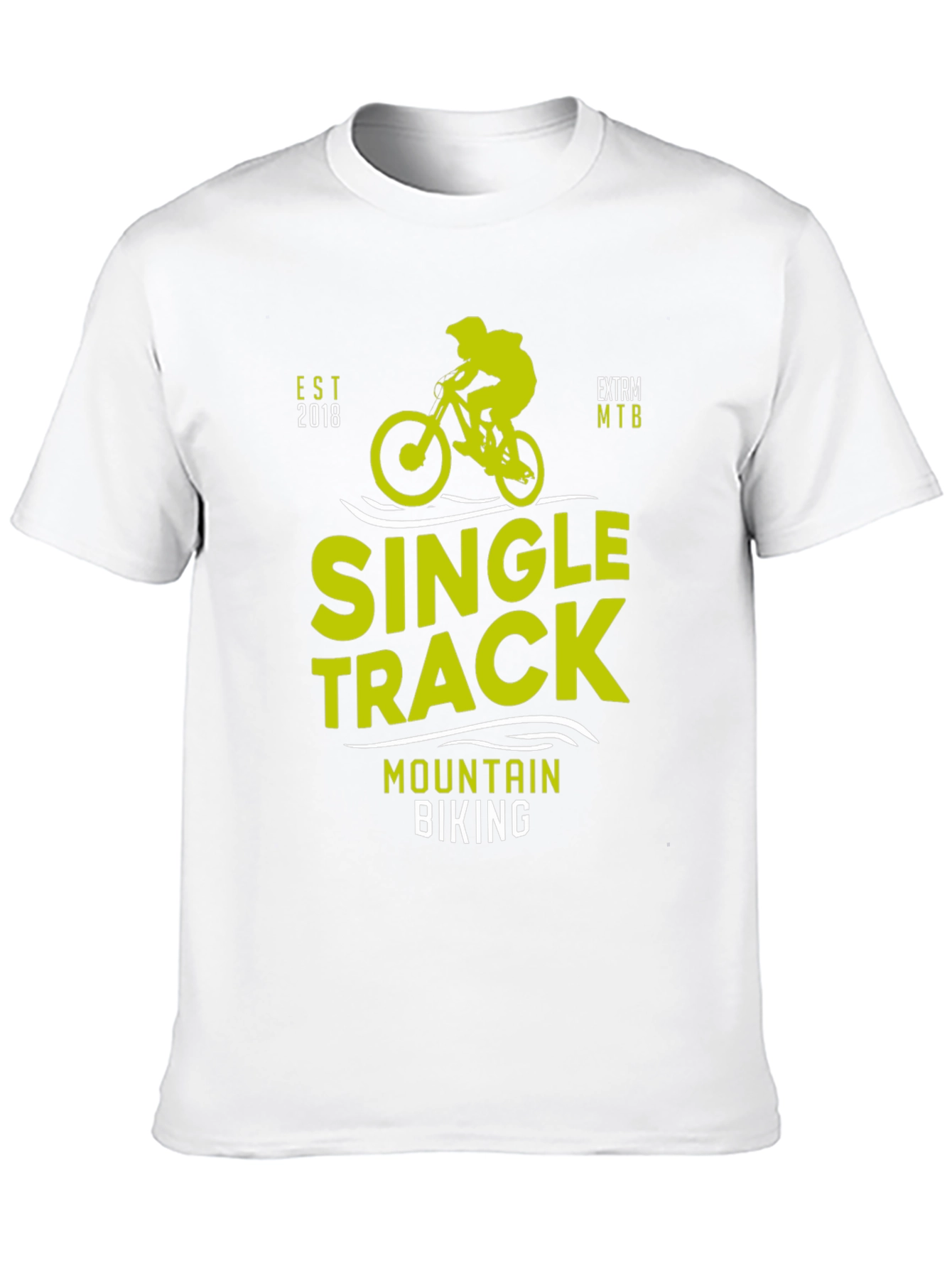 Single Track Mountain Biking Graphic Tee