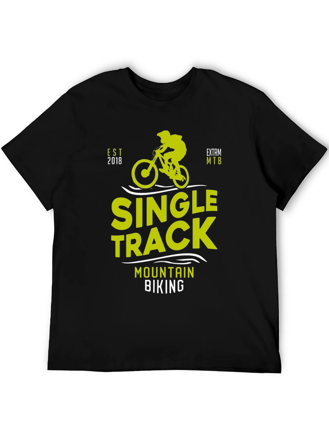Single Track Mountain Biking Graphic Tee