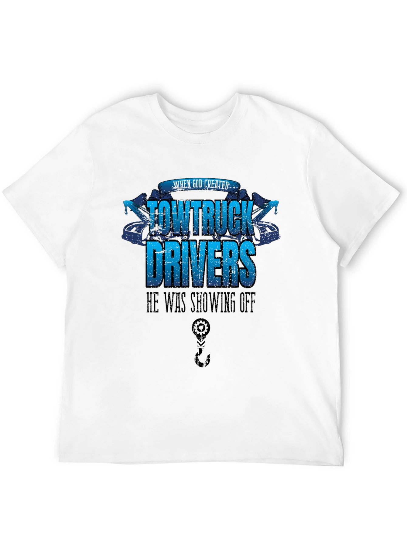 Tow Truck Driver T-Shirt - Showing Off Design