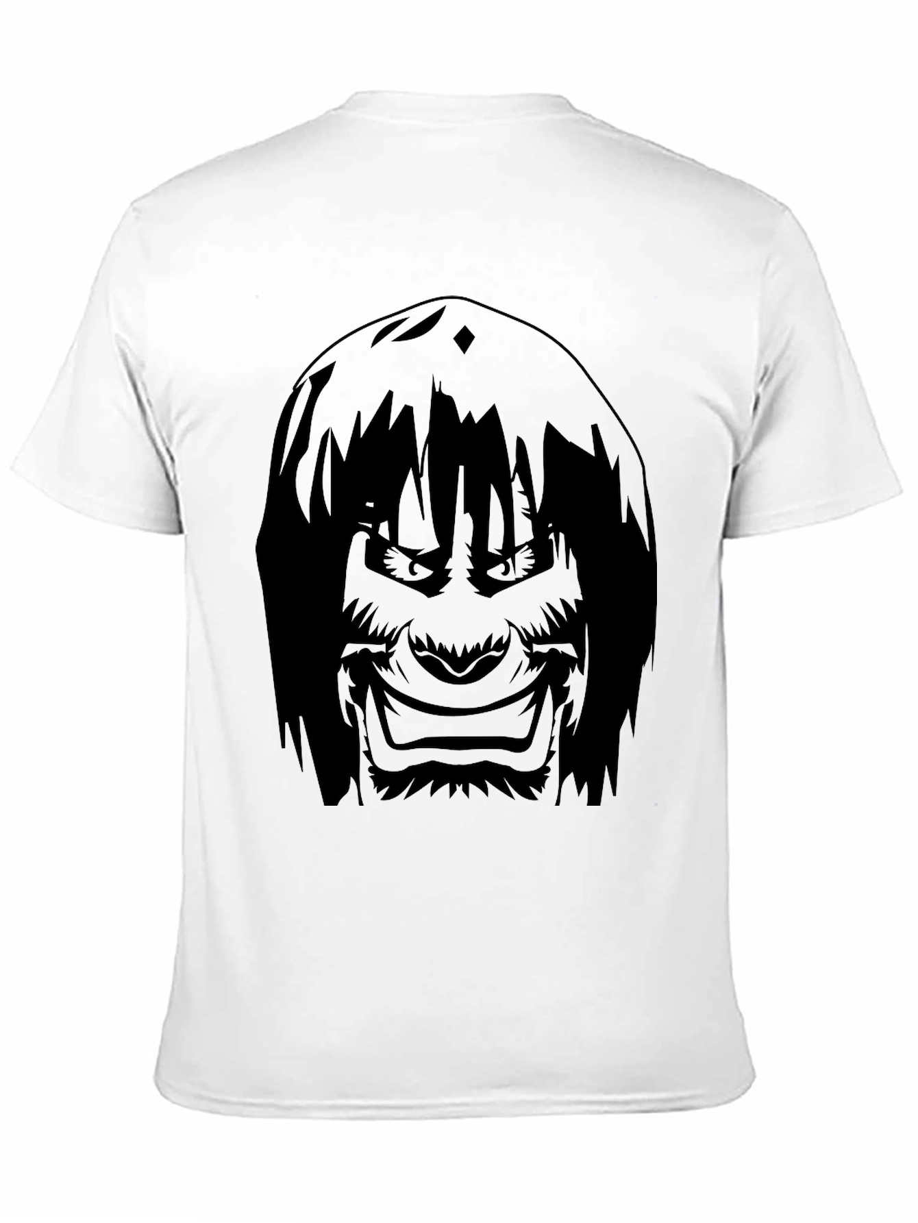 Mens Graphic Tee - Anime Character Print - Black