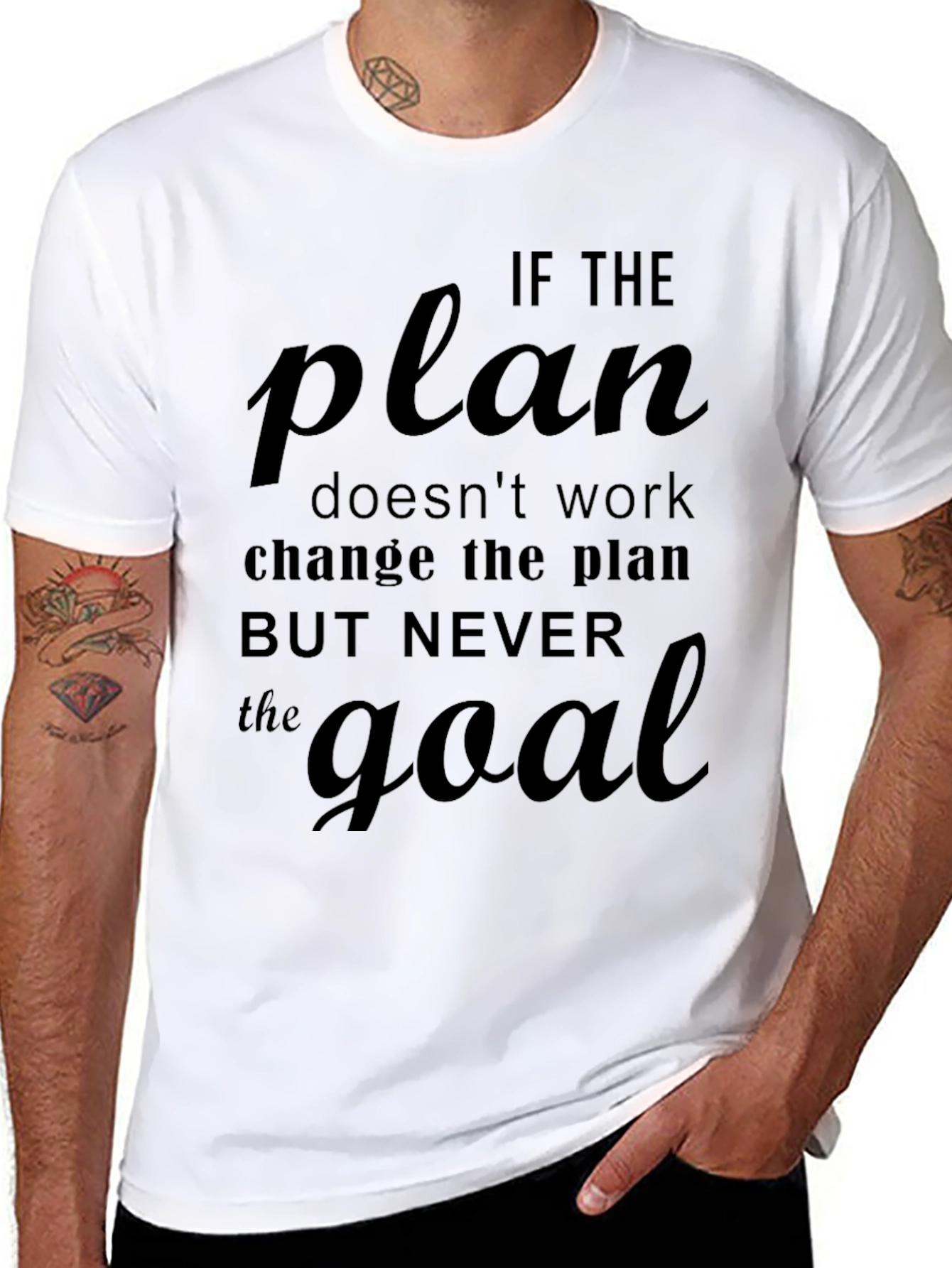 Inspirational Motivation T-Shirt - Never The Goal