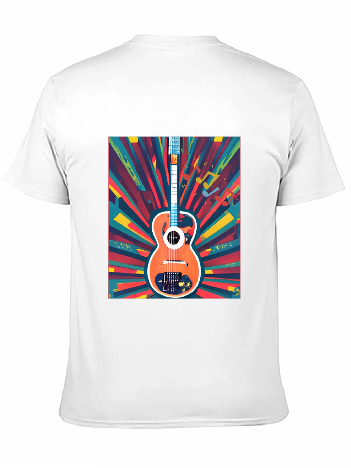 Retro Guitar Graphic Tee - Stylish Music Lover T-Shirt