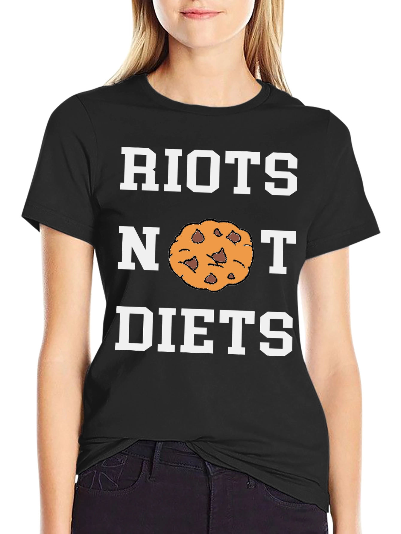 Riots Not Diets Funny Cookie T-Shirt