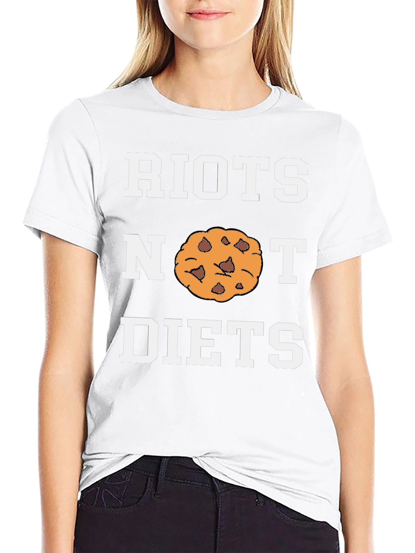 Riots Not Diets Funny Cookie T-Shirt