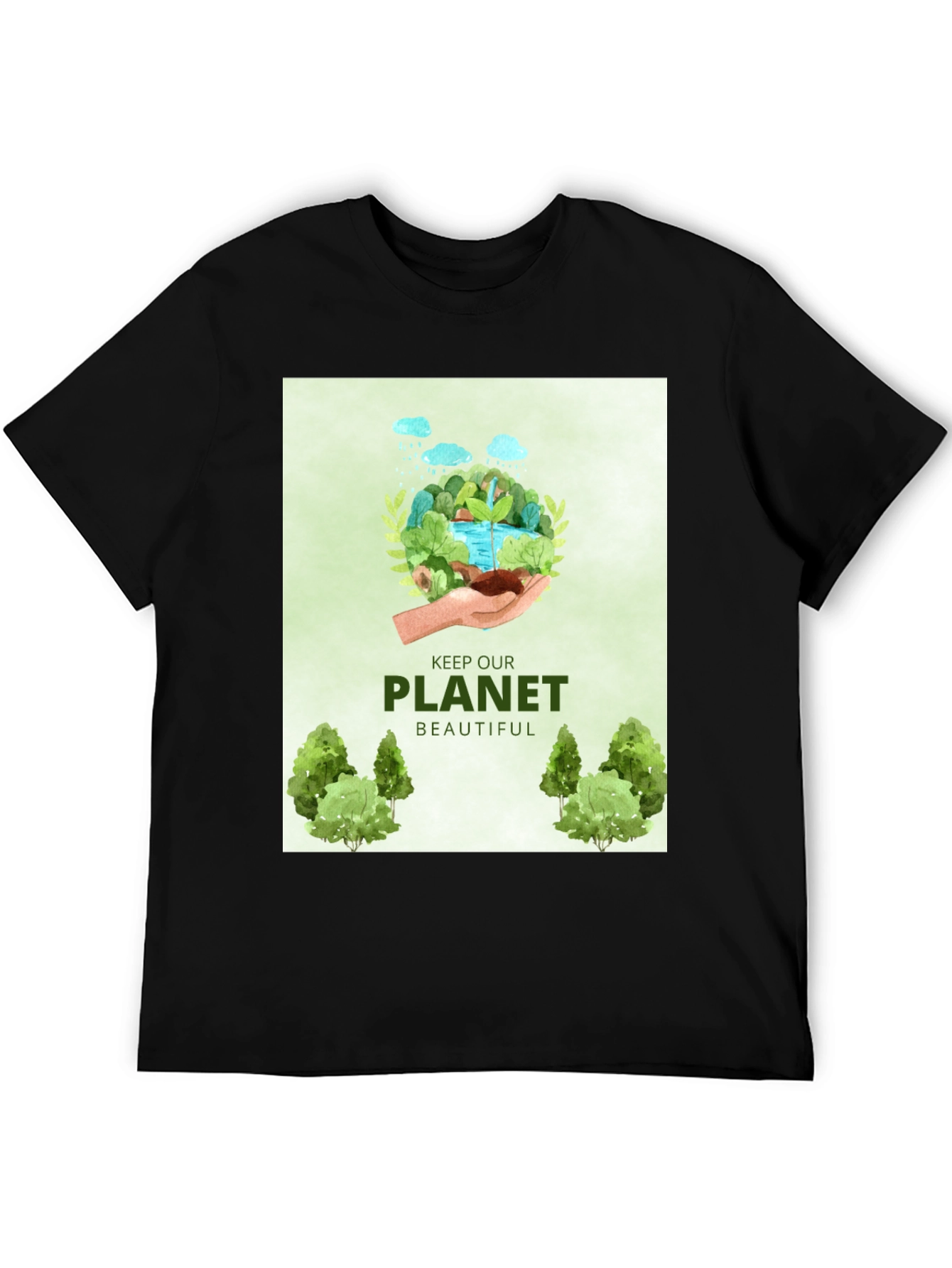 Eco-Friendly Graphic T-Shirt - Keep Our Planet Beautiful