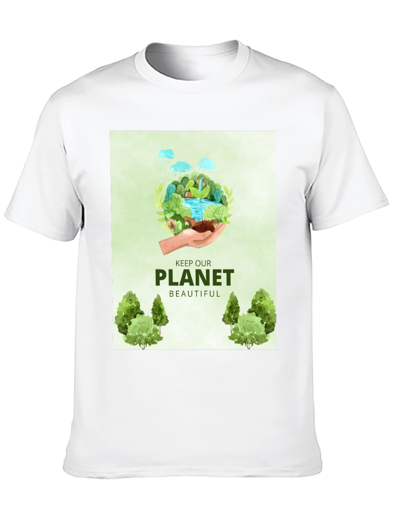 Eco-Friendly Graphic T-Shirt - Keep Our Planet Beautiful