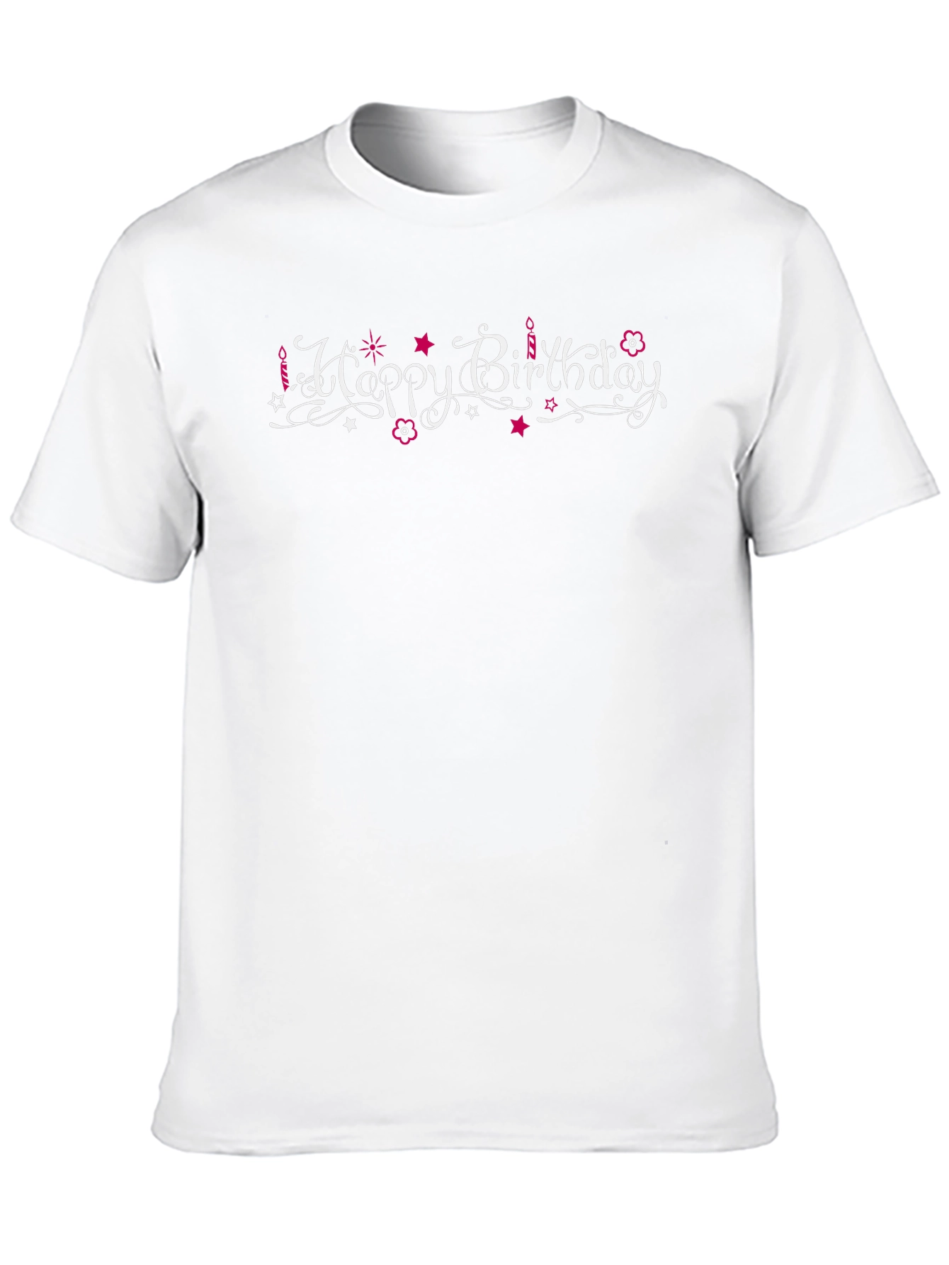 Happy Birthday Graphic Tee Black