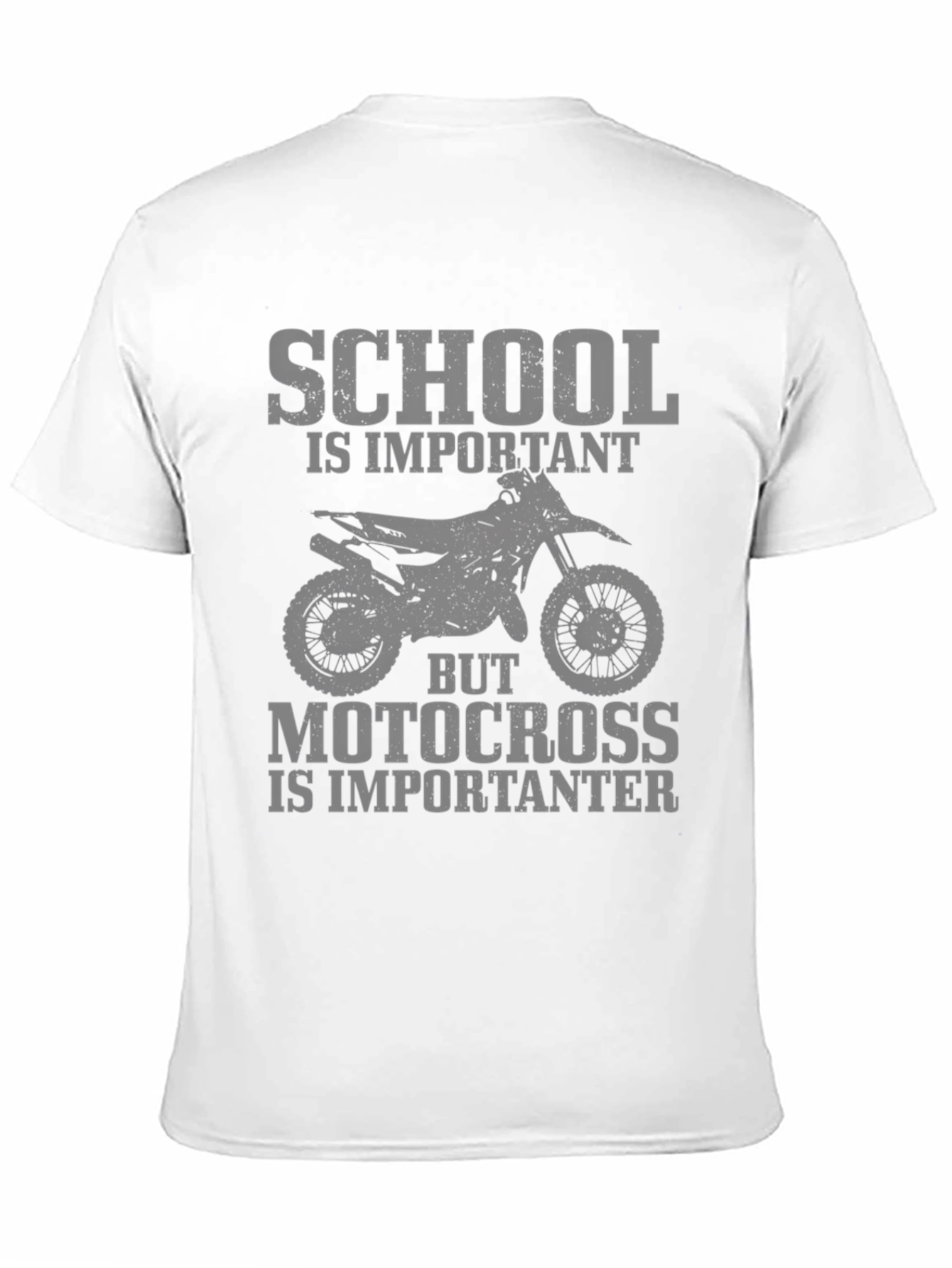 Motocross Is Importanter Graphic Tee - Black