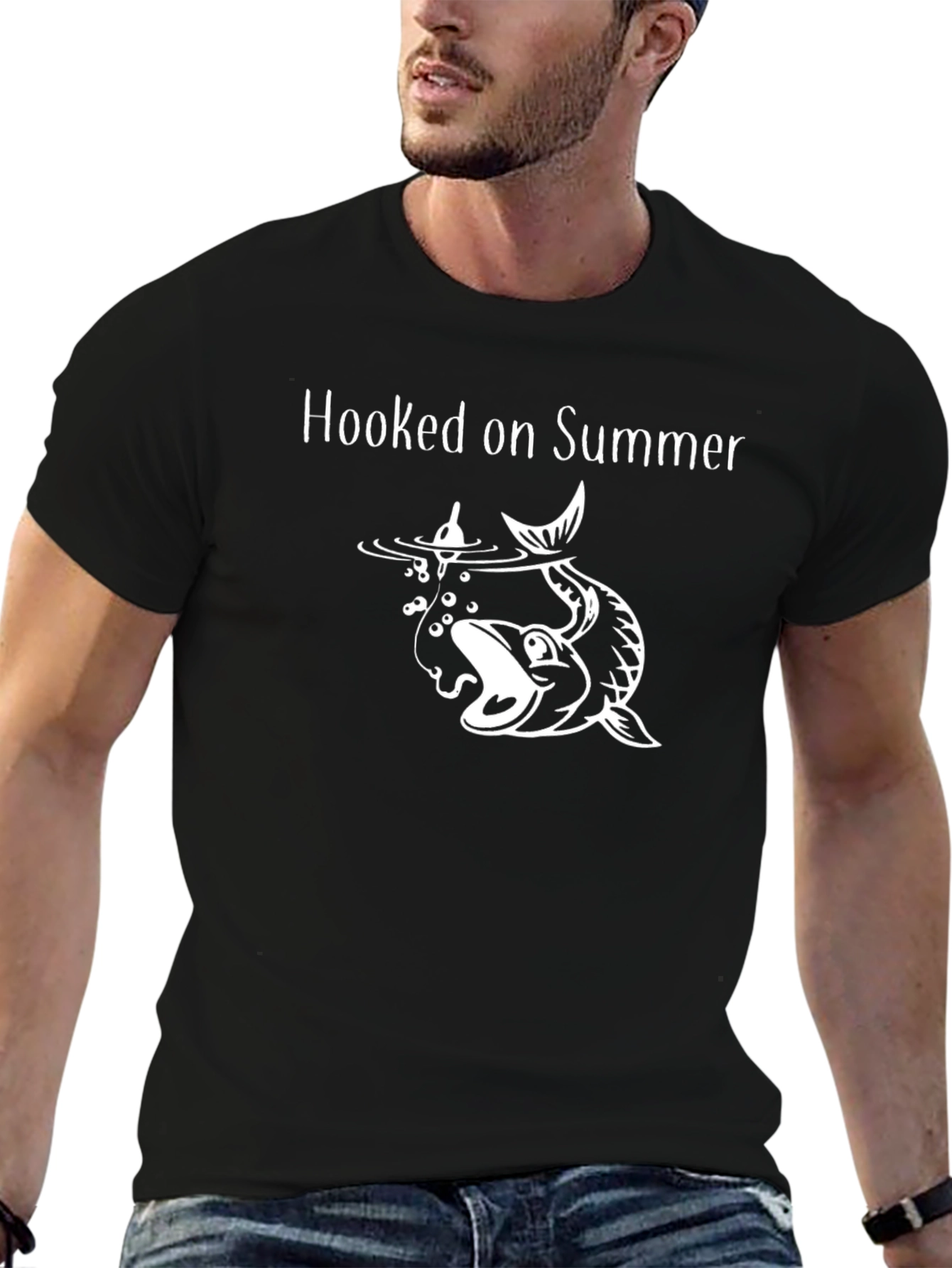 Hooked on Summer Graphic T-Shirt