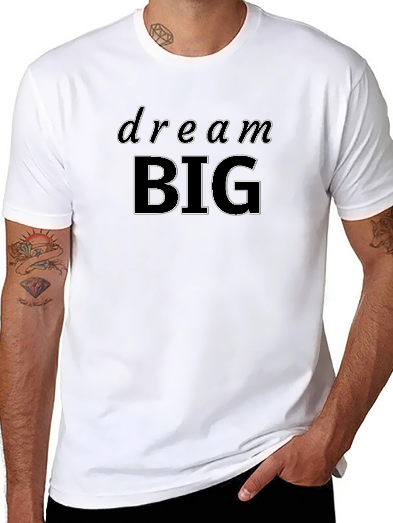 Dream BIG Graphic Tee - Motivational Shirt