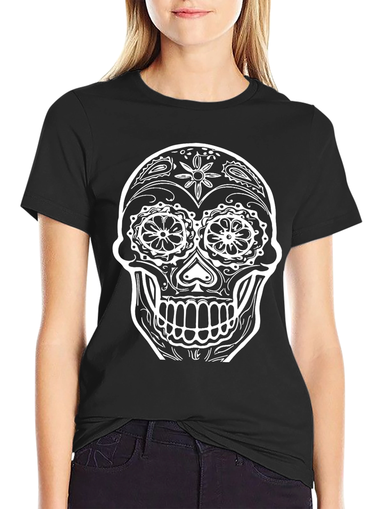 Day of the Dead Sugar Skull Graphic T-Shirt