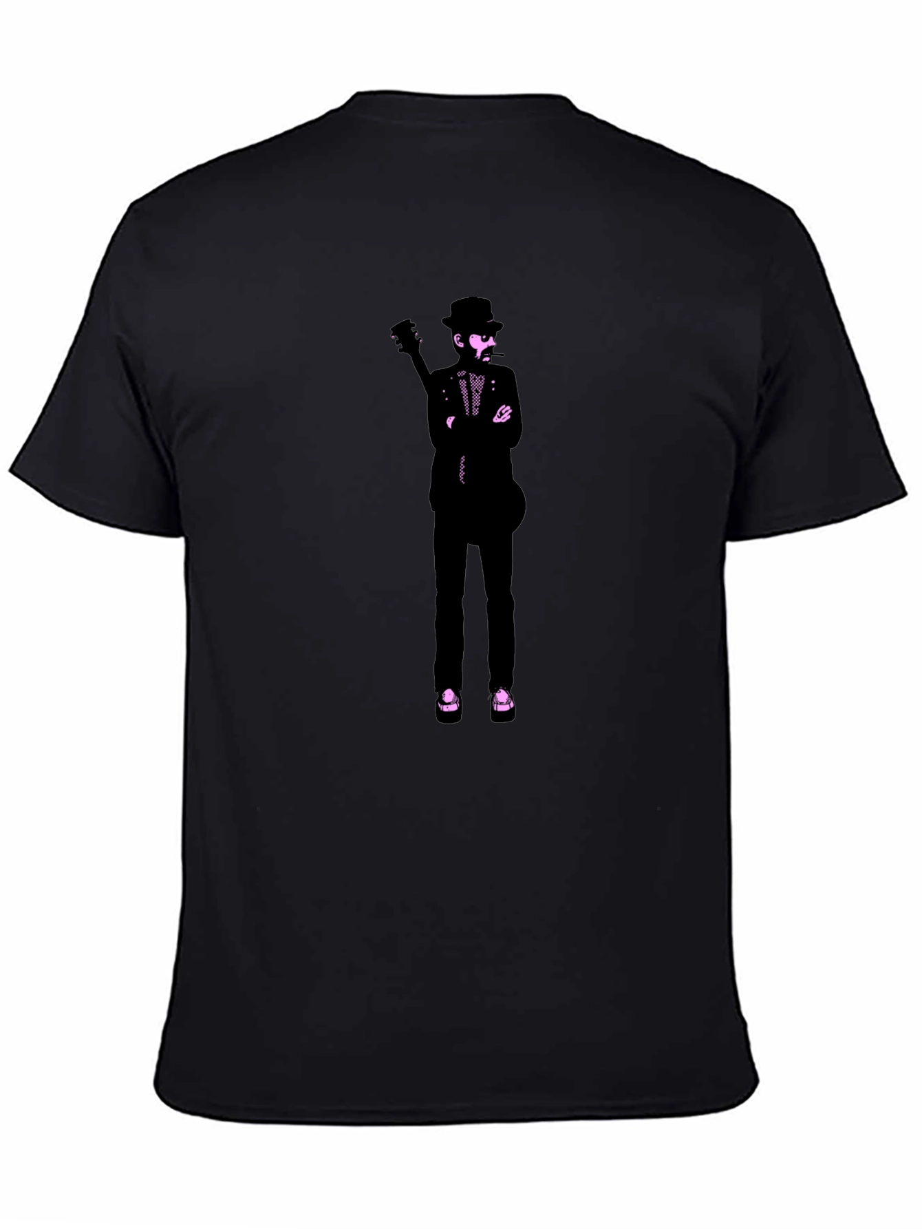 Stylish Graphic Print T-Shirt - Musician Design