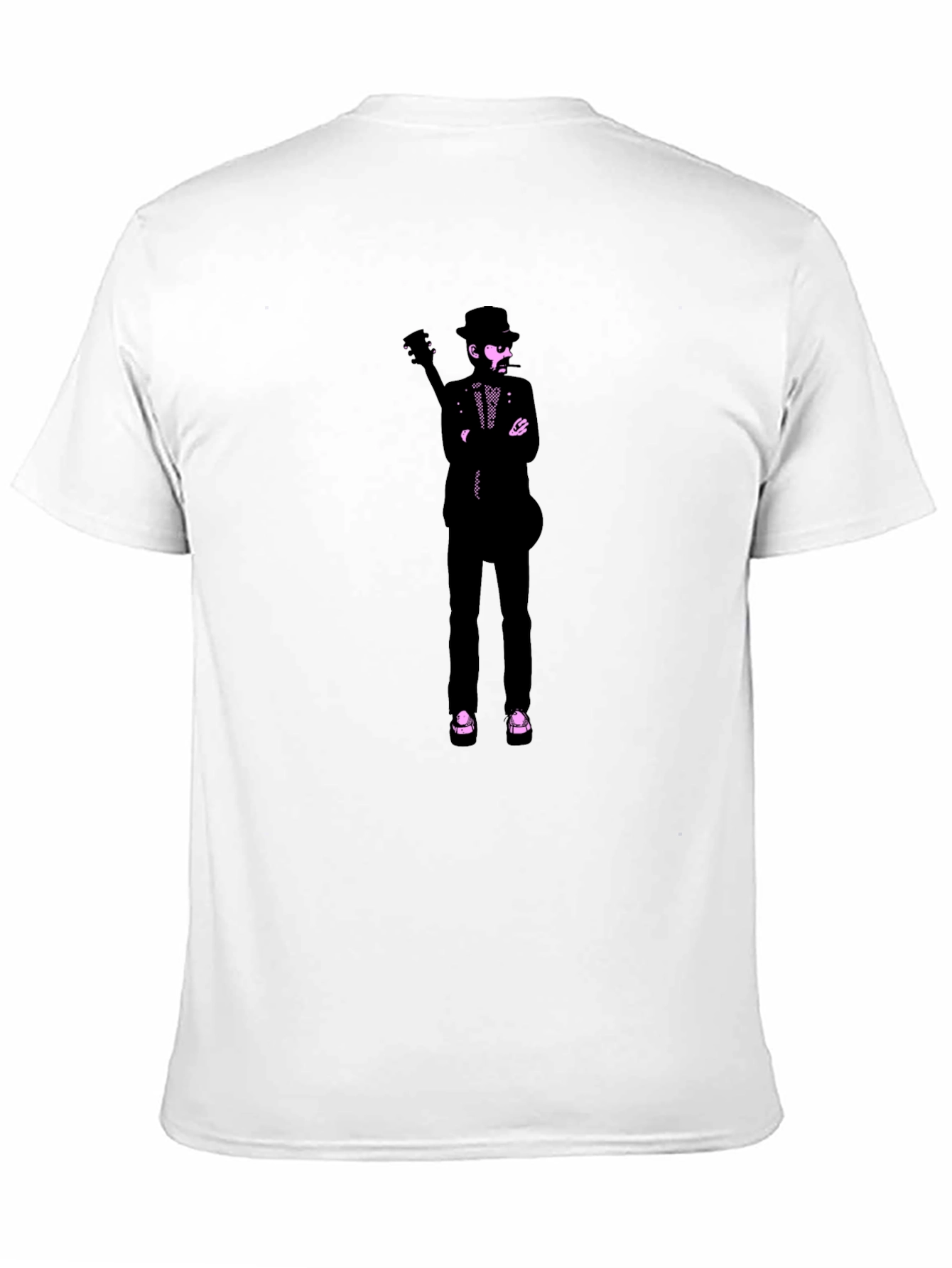 Stylish Graphic Print T-Shirt - Musician Design