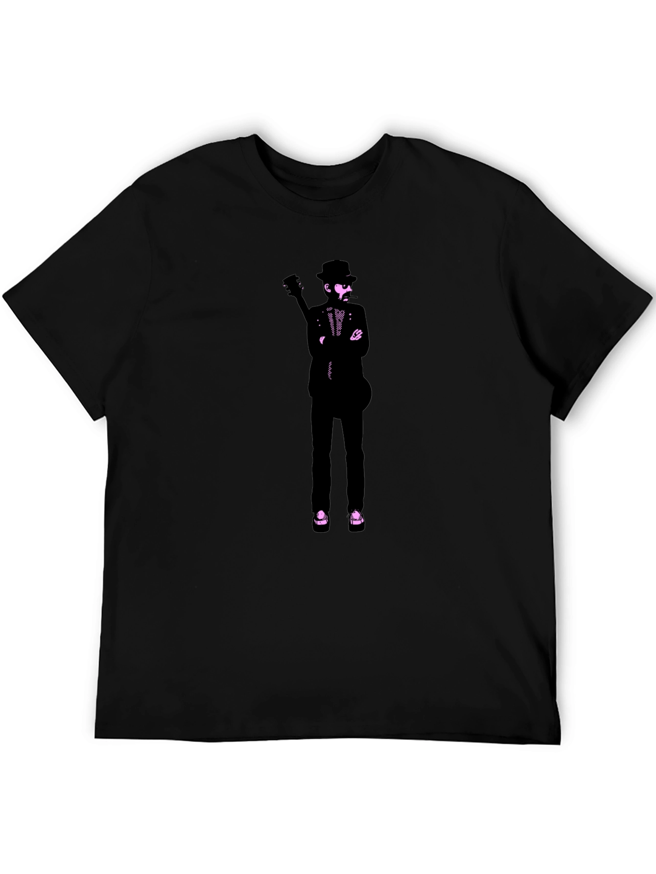 Stylish Graphic Print T-Shirt - Musician Design