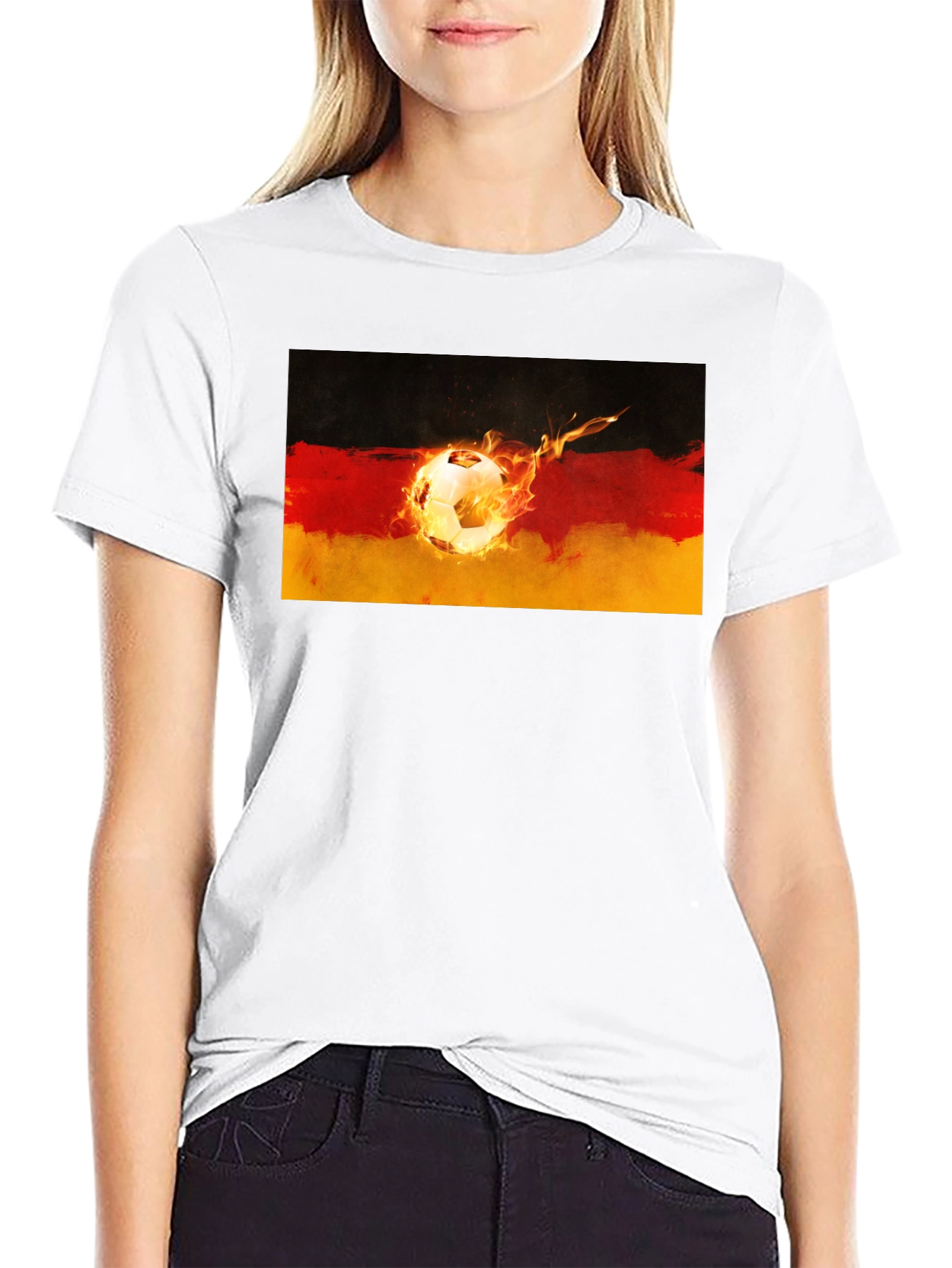 Germany Soccer Fire T-Shirt