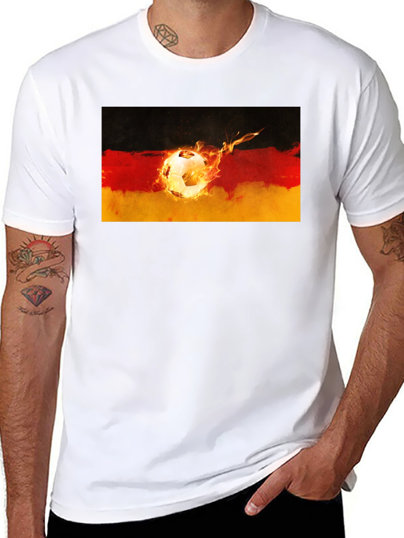 Germany Soccer Fire T-Shirt