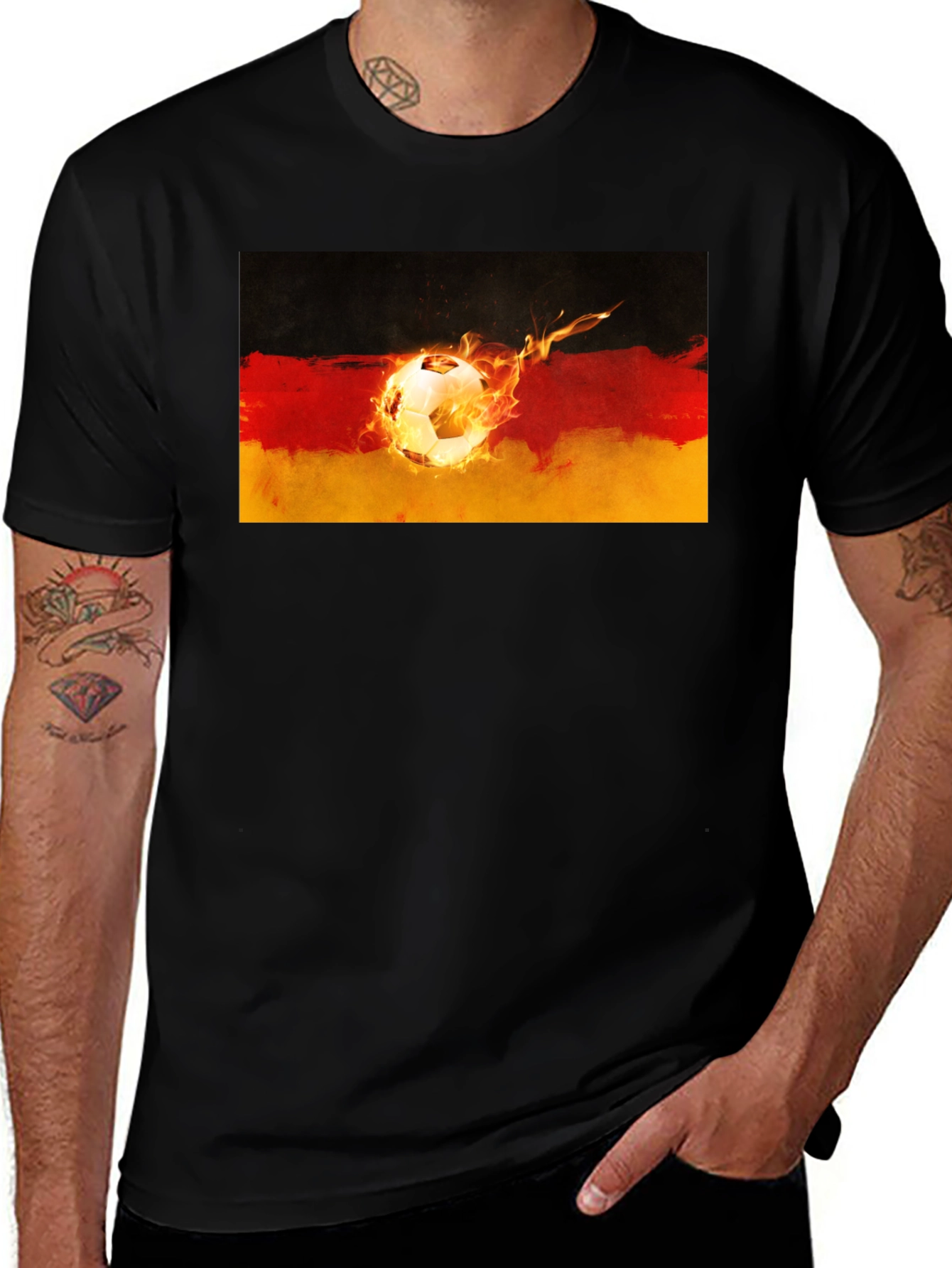 Germany Soccer Fire T-Shirt