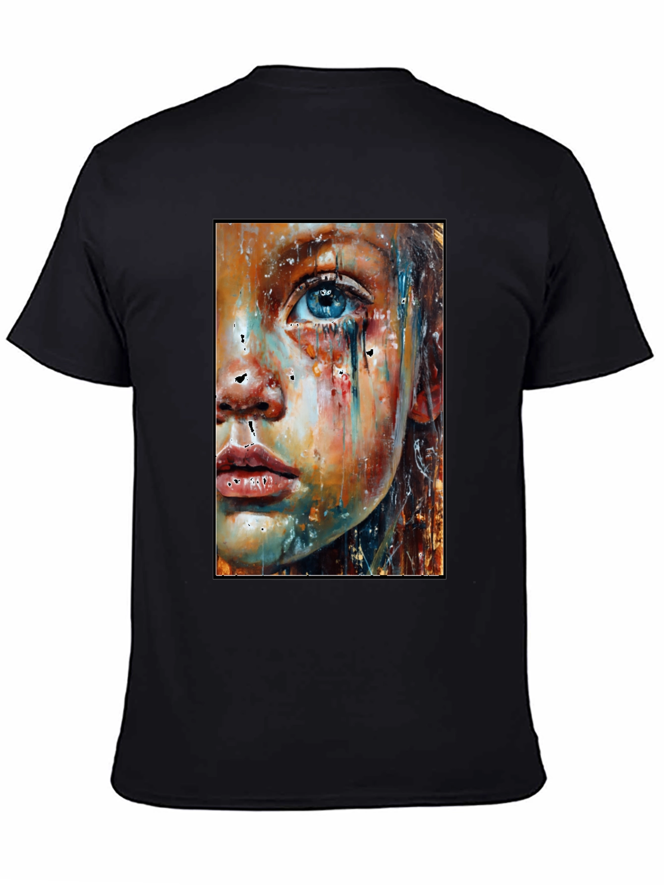 Abstract Face Art T-Shirt - Expressive Unisex Tee