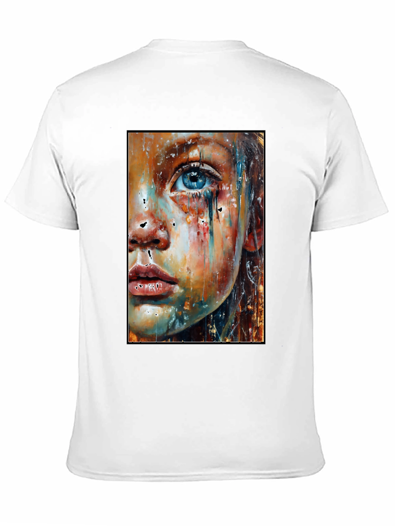 Abstract Face Art T-Shirt - Expressive Unisex Tee