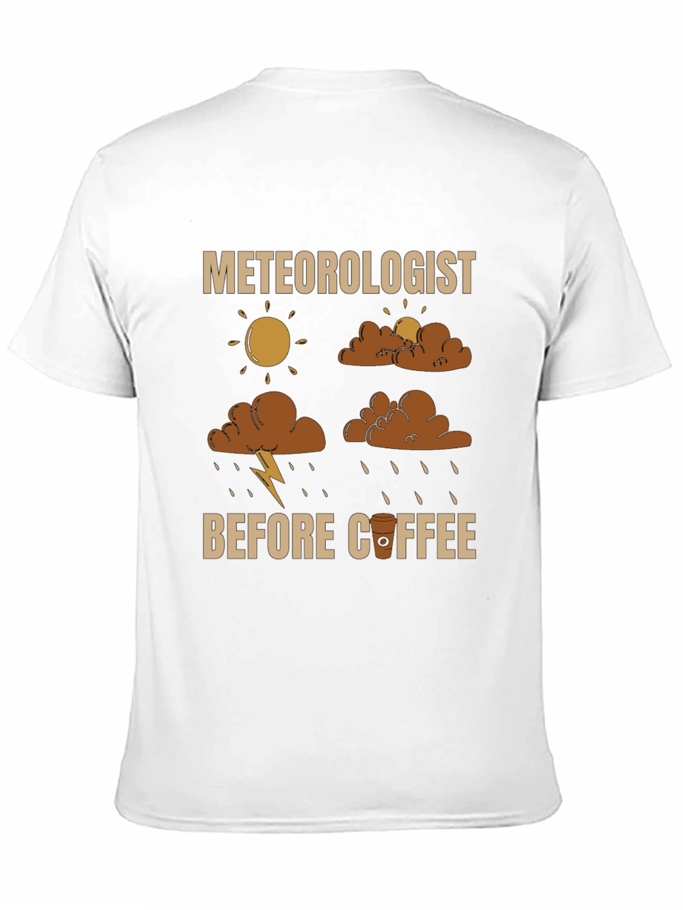 Meteorologist Before Coffee Graphic T-Shirt
