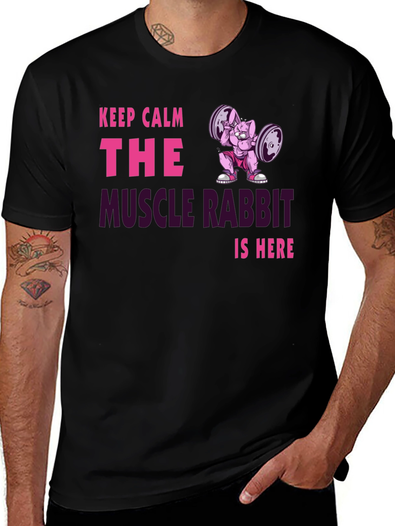 Muscle Rabbit Gym T-Shirt - Keep Calm and Lift!