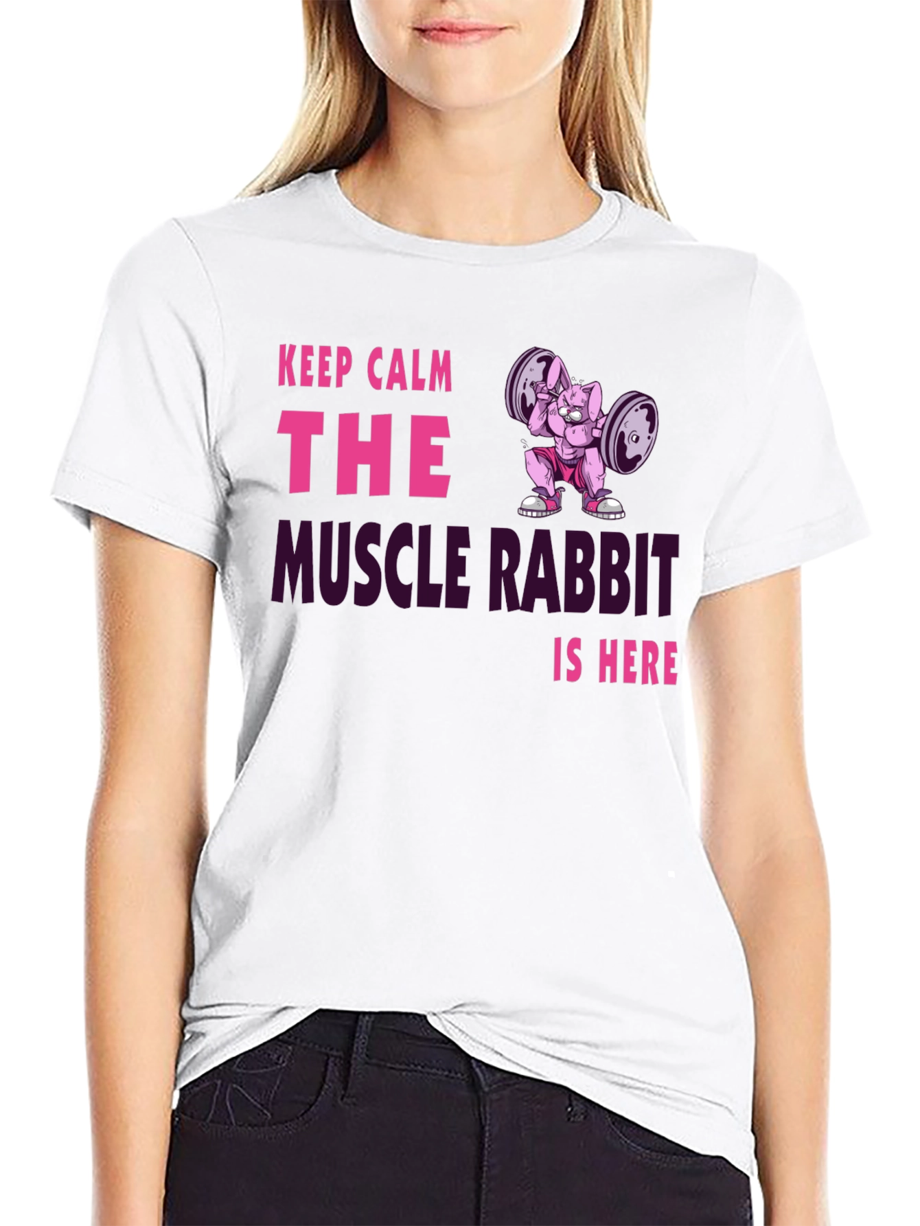 Muscle Rabbit Gym T-Shirt - Keep Calm and Lift!