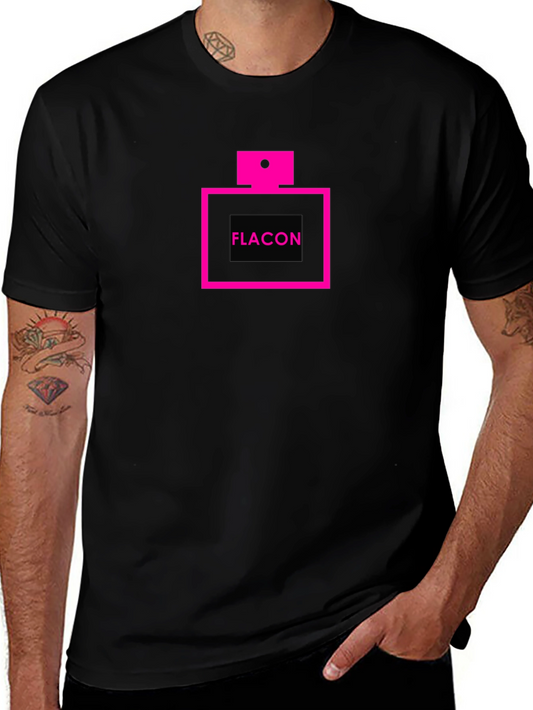 Flacon Graphic Tee - Black Cotton Fashion Shirt