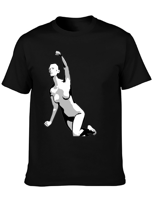Bold Graphic Tee - Empowered Figure Design