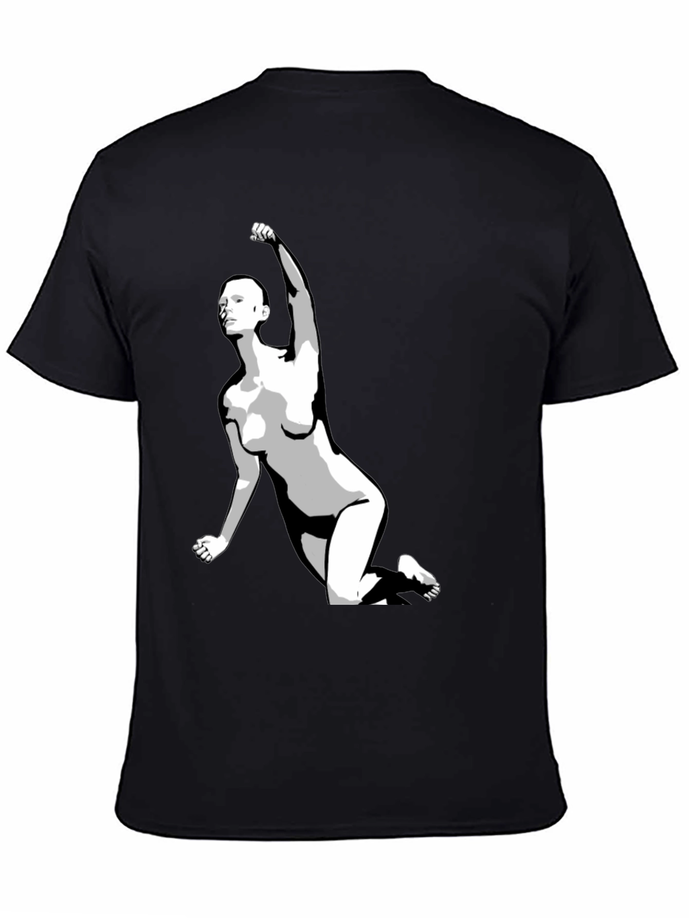 Bold Graphic Tee - Empowered Figure Design