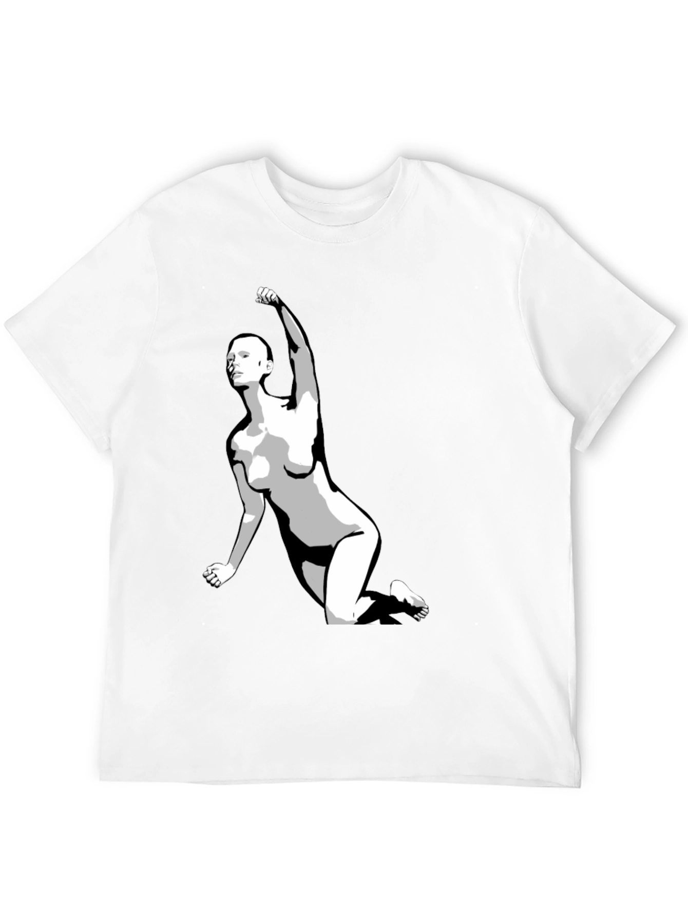 Bold Graphic Tee - Empowered Figure Design