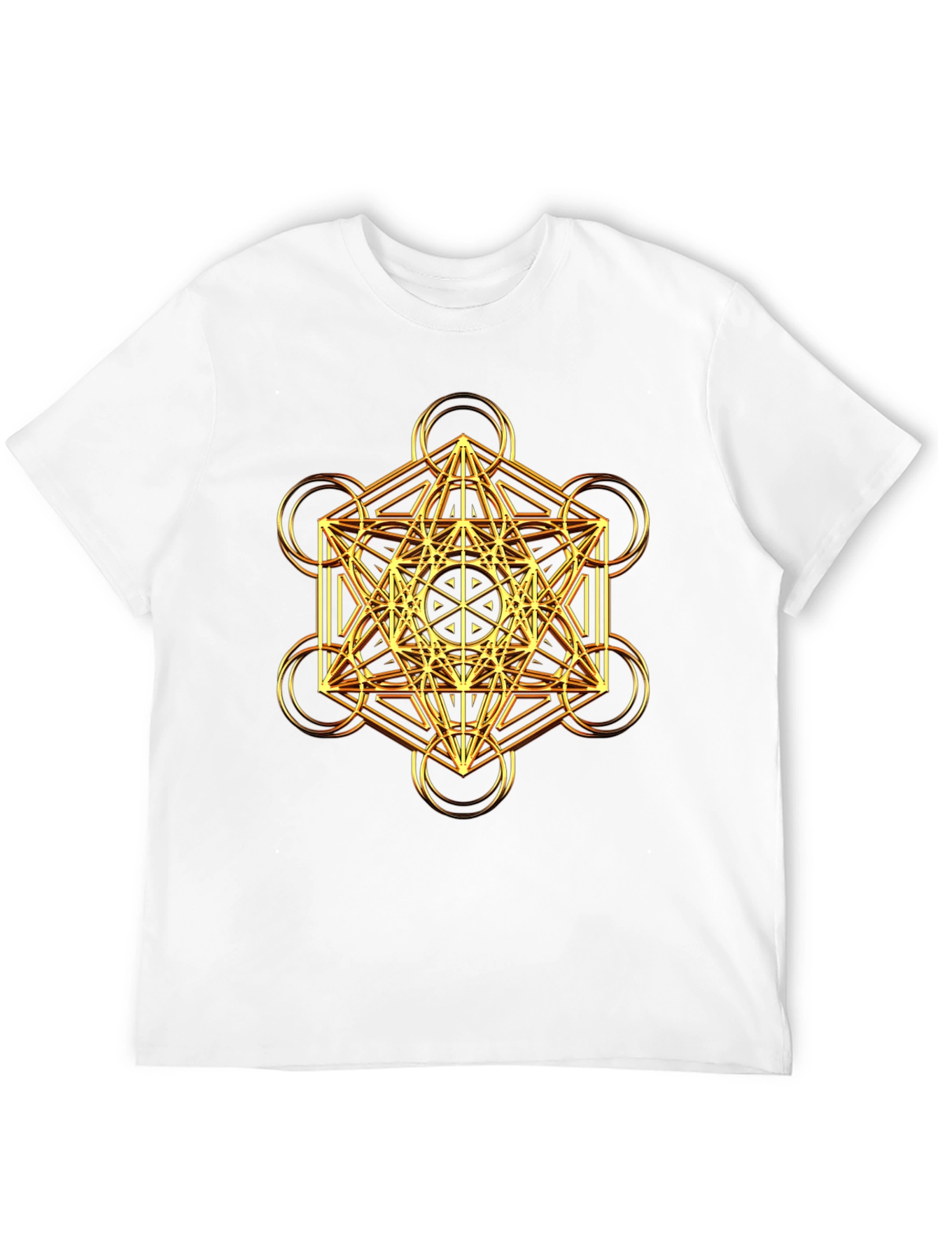 Sacred Geometry Metatron Cube Graphic Tee