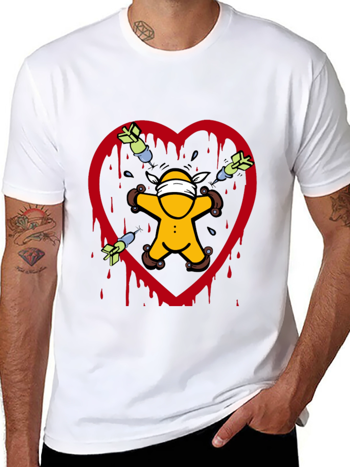 Heartbreak T-Shirt: Love Hurts Novelty Tee