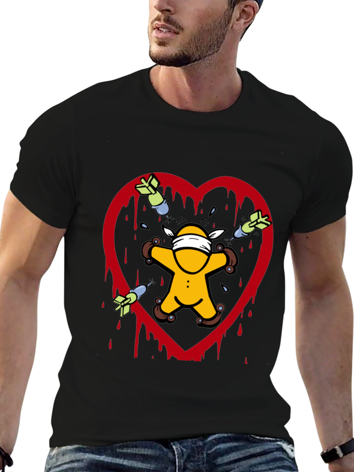 Heartbreak T-Shirt: Love Hurts Novelty Tee