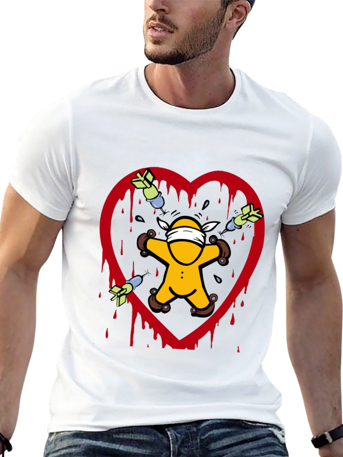 Heartbreak T-Shirt: Love Hurts Novelty Tee