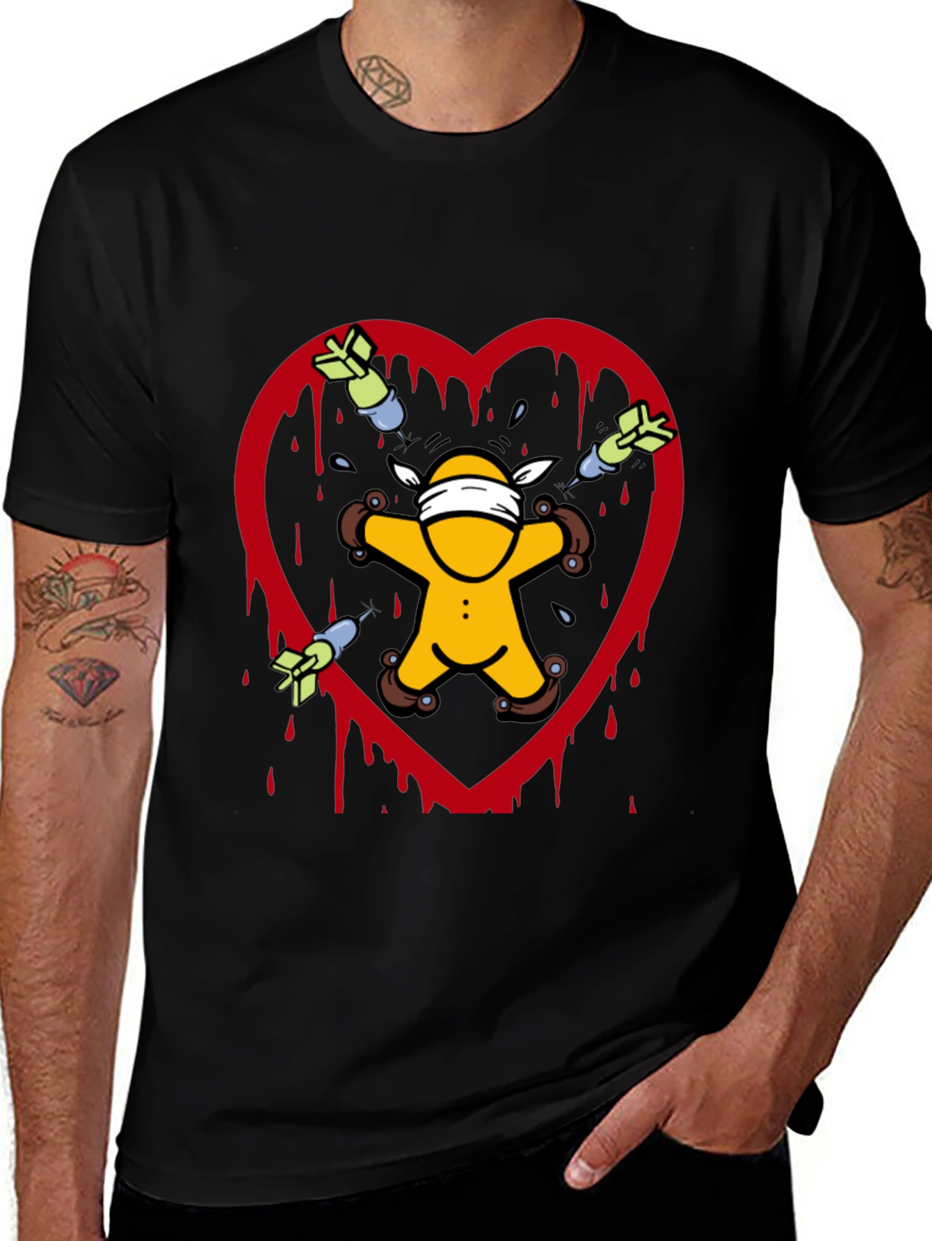 Heartbreak T-Shirt: Love Hurts Novelty Tee