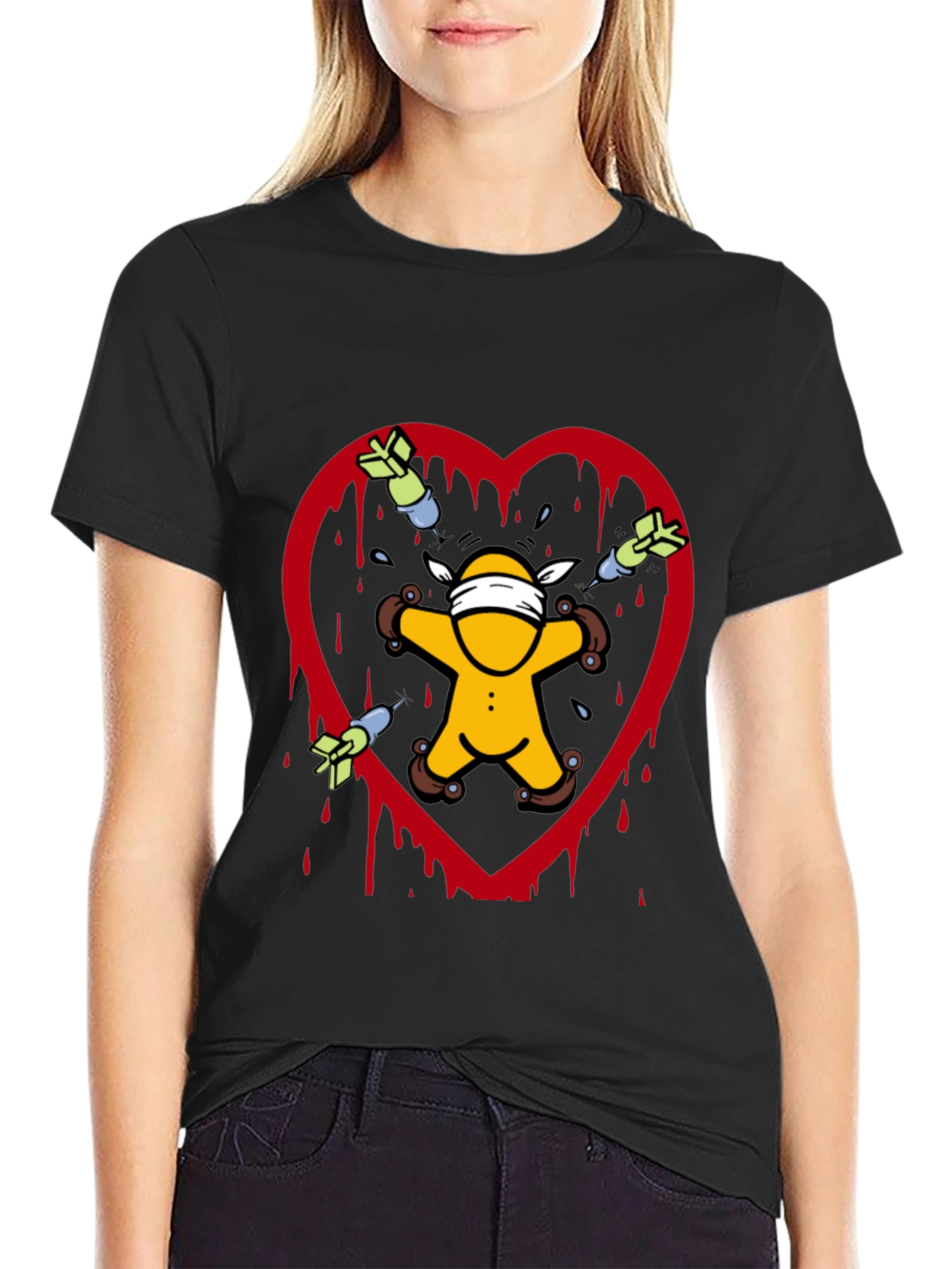 Heartbreak T-Shirt: Love Hurts Novelty Tee