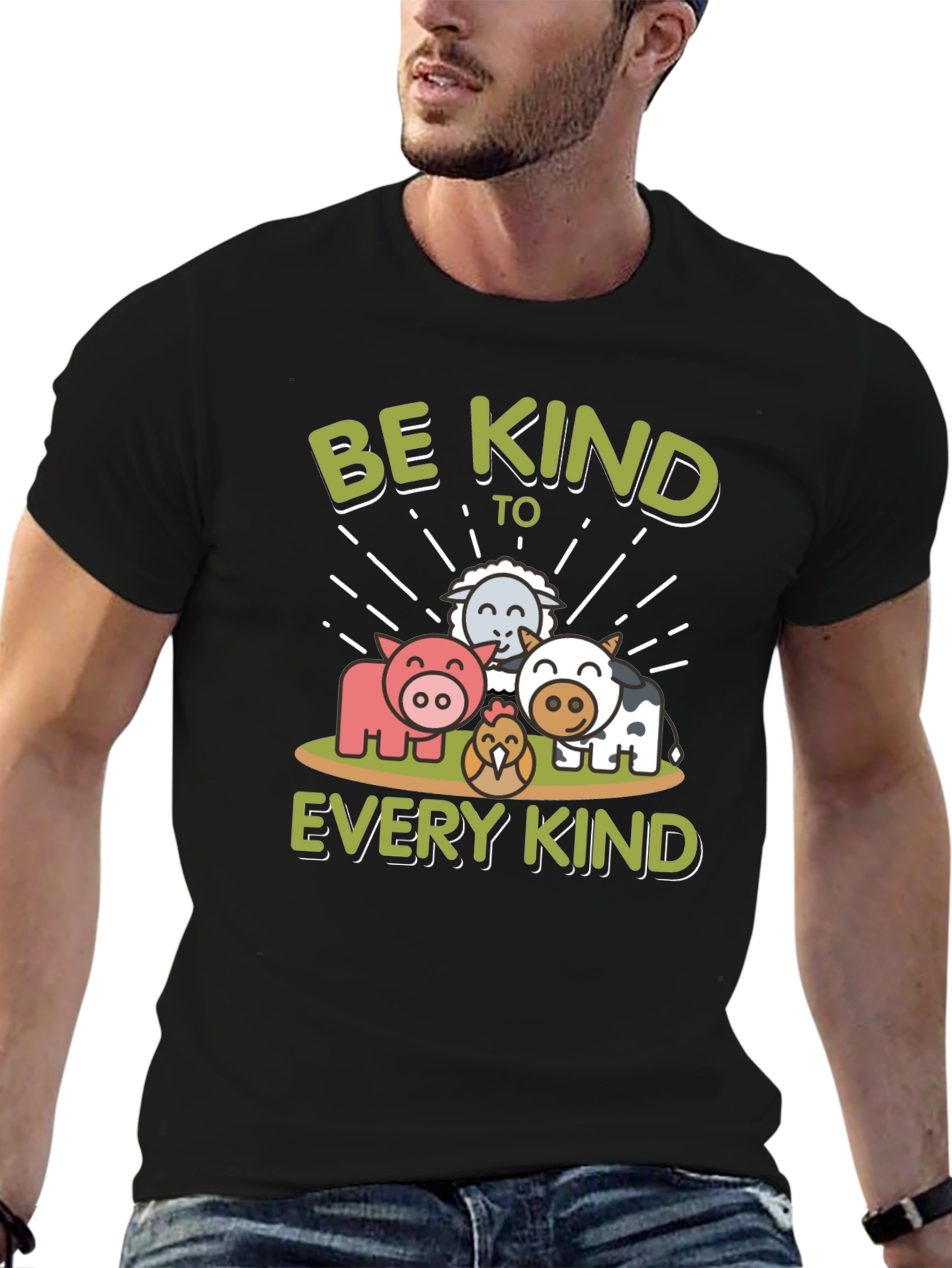 Be Kind to Every Kind Animal Graphic T-Shirt