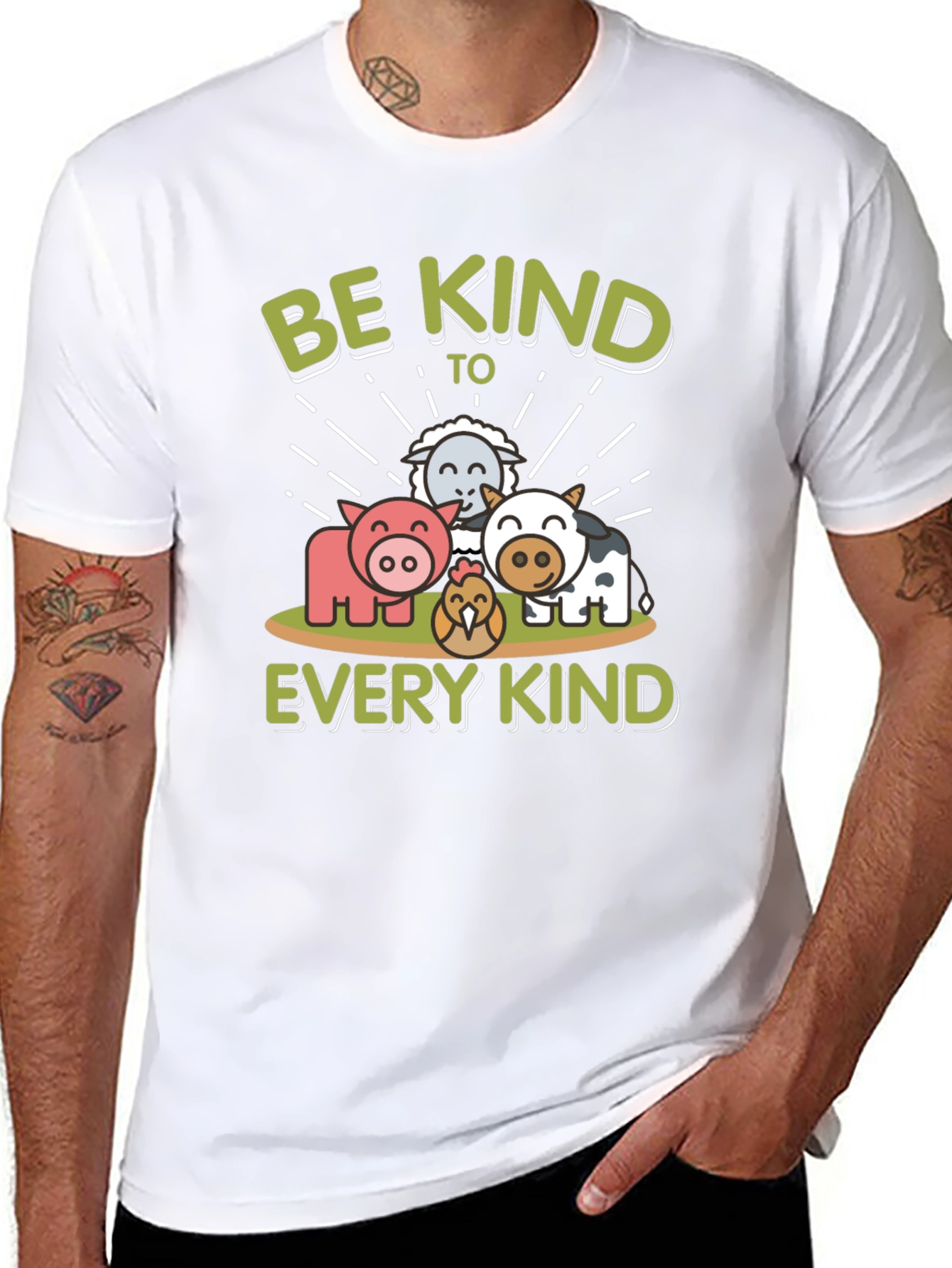 Be Kind to Every Kind Animal Graphic T-Shirt