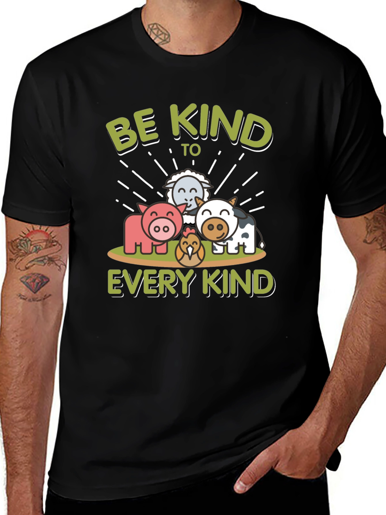 Be Kind to Every Kind Animal Graphic T-Shirt